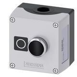 Enclosure for command devices, 22 mm, round