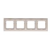 Two gang switch with indicator light, 10AX, white