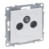 TV-R-SAT MALE TERMINAL 10dB WHITE