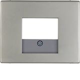 Centre plate TAE cut-out, K.5, stainless steel, metal matt finish