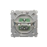Intermediate switch, (module), 16AX, Screw, Gold matt, metalic