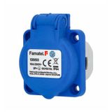 Built-in socket 13950 IP54 SCHUKO 250V/16A (with side protective contacts), blue
