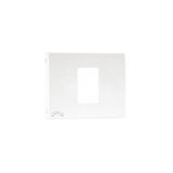 COVER PLATE F/TELEPHONE SOCKET WHITE