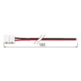 Connection connector of single-color LED strips 8 mm, 2 pins