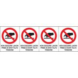 Adhesive label - Dimensions: 250 x 80 mm