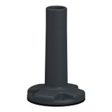 Plastic Fixing Plate with Pole in grey