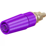 4 mm socket, screw connection, mounting Ø 8.3 mm, CAT II, purple, 23.3050-26