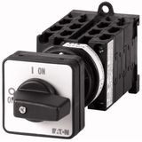 T0-6-8476/Z Step switches, T0, 20 A, rear mounting, 6 contact unit(s), Contacts: 12, 45 °, maintained, Without 0 (Off) position, 1-3, Design number 8476