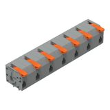 2601-1507 PCB terminal block; lever; 1.5 mm²; Pin spacing 11.5 mm; 7-pole; Push-in CAGE CLAMP®; 1,50 mm²; gray