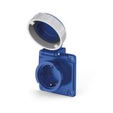FLUSH-MNT.SOCKET 2P+E 16A IP66/IP67