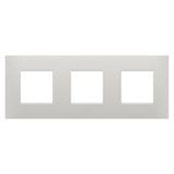 EGO INTERNATIONAL PLATE - IN TECHNOPOLYMER - 2+2+2 MODULES HORIZONTAL - CLAY - CHORUSMART