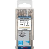 Metal drill bits HSS-Co, DIN 338 6 x 57 x 93 mm 10 pcs.
