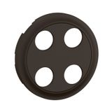 DOUBLE BINDING POST 2OUTLETS ROCKER BLACK