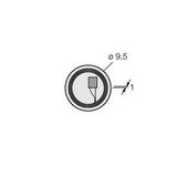 HF Tag   TW-R9.5-K2 100 PCS PER PAC