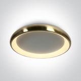 BRUSHED GOLD PLAFO LED 50W WW IP20 230V