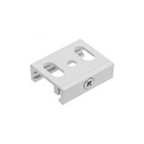 Ceiling mounting for 3-phase track, kit, white