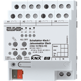 KNX switching actuator 4-way, KNX blind actuator 2-way, AC 230/240 V ~, 50/60 Hz, 4 modules