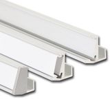 Special SD aluminum profile, for 8 mm glass, White diffuser, complete, 1 m