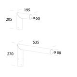 MAST-TOP MOUNTING 205 GALVANIZED
