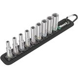 Belt A Deep 1 Doppen set, met 1/4&quot; -aandrijving, 9-delig