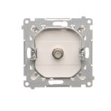 Cover for double socket with earthing - for Premium frames, Gold matt, metalic