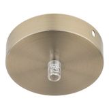 Ceiling Cup Metal Bronze Antique + Transparent Cord Grip