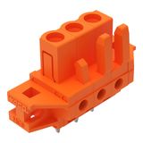 THT female header straight Pin spacing 5.08 mm orange