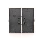 Electronic 4-fold switch/push-button, 6A, black matt