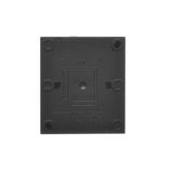 Double socket outlet with earthing for IP44 version with frame seal, without shutters, (module), Simon 24, IP20/IP44, 16A, black matt, Flap color: Same as a cover