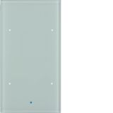 KNX glass sensor 2gang comf, intg bus coupl. unit, KNX-TS sensor, glas