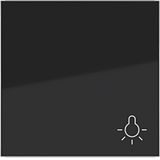 Rocker single, light symbol print, A.x/C.x, night black glossy
