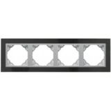 FOUR-GANG FRAME GRANITE/ALUMINIUM