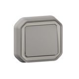 PLEXO 1 GANG 2-WAY SWITCH - GREY - FLUSH