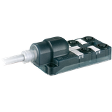 Exact12, 4xM12, 5-pole, moulded cable 3.0m PUR 8x0.5+3x1.0, UL/CSA