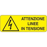 Adhesive for recta. danger sign - 350 x 125 mm