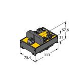 IP20 Junction Box with Short-Circuit Protection, 4-Channel FOUNDATION Fieldbus and PROFIBUS-PA   JRBS-40DC-4RV