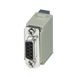 HC-M-DSUB 09-UT-F - Contact insert module