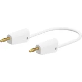 Measuring lead with (4 mm lamella plug, straight) to (4 mm lamella plug, straight), 500 mm, white, PVC, 2.5 mm², 64.1035-05029