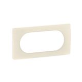 PLATE 2G LARGE ALMOND WHITE