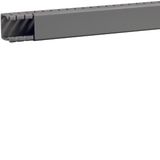 Slotted panel trunking without holes made of PVC BA6 30x25mm stone gre