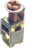 Earth-terminal for cables to 10mm² of steel chromated