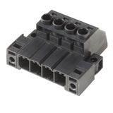 PCB plug-in connector, male plug, 7.62 mm, Number of poles: 5, 180°, Clamping yoke connection, Box