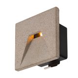 CONCRETO EL, recessed wall light grey, 3.2W, 45lm, 3000K