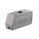 HDC enclosures, Size: 8, Protection degree: IP65, in plugged condition, Cable entry from top, Plug housing, End-locking clamp, lower side, Standard, Size of cable entries: M 32