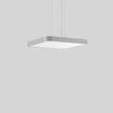 TRIONA square, 28 W, 3600 lm, 830, silver, DALI Pendant luminaires, L 