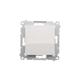 Two-way switch without pictogram, (module), 16AX, Screw, white