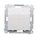 Electronic 4-fold switch/push-button, 6A, white