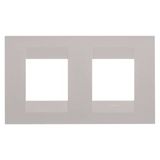 GEO INTERNATIONAL PLATE - IN PAINTED TECHNOPOLYMER - 2+2 MODULES HORIZONTAL - NATURAL BEIGE - CHORUSMART