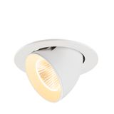 NUMINOS© GIMBLE L, recessed CL 3000K, 40ø, IP20, round, wh