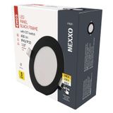 LED recessed luminaire NEXXO, round, black, 7W, with change CCT